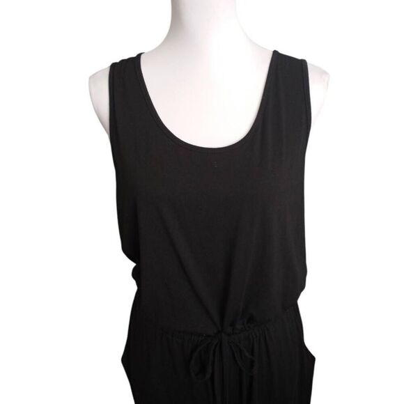 PRETTY GARDEN BLACK JUMPSUIT SZ.L EUC. - Picture 3 of 8